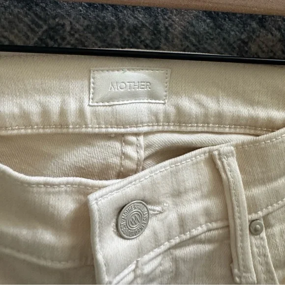 MOTHER Jeans Off White - Picture 4 of 5